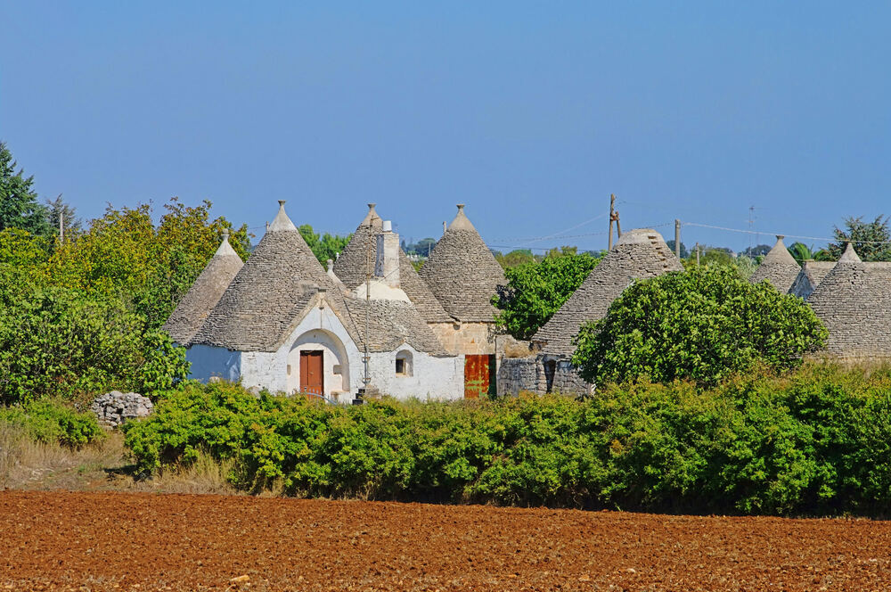 Traditional trulli stone houses of Puglia